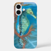 タツノオトシゴ Apple iphone 16 シースルーフォンケース Case-Mate iPhoneケース (裏面)