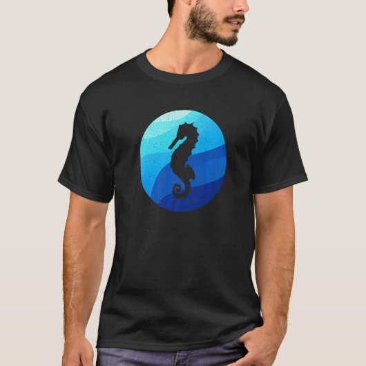 タツノオトシゴ Protect Our Ocean Protect Our Future Tシャツ (正面)