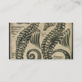 タツノオトシゴ(w/c紙で) 名刺 (裏面)