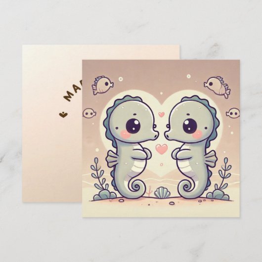 タツノオトメ ラブ カード (正面/裏面)