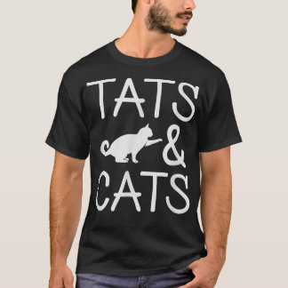 タツ&キャッツTタトゥーアーティストタトゥーインクラバーギ Tシャツ