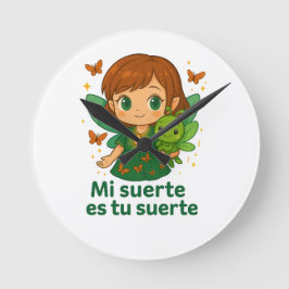 タティコレクションの壁掛け時計 - マジカルフェアリー ラウンド壁時計