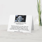 タテゴトアザラシのファンタジーの野性生物の芸術の挨拶状 カード (裏面)