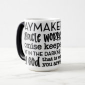 タディは森の中で神のマグカップに信仰する モーフィングマグカップ (正面左)