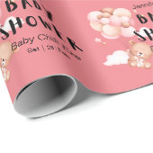 タディ・ベア・ピンクで思い出を甘カスタムくする ラッピングペーパー (ロールコーナー)