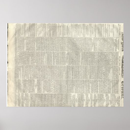 タデウス・スティーブンスさん死去,ニューヨーク・トリビューン8/14/1868 ポスター (正面)