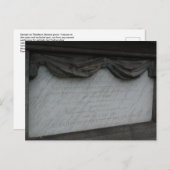 タデウス・スティーブンスの墓誌のはがき。 ポストカード (正面/裏面)