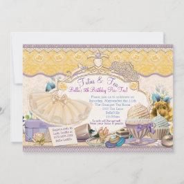 タトゥス&ティーパーティーガールズドレスアップ 招待状