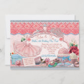 タトゥス&ティーパーティーガールズドレスアップ 招待状 (正面)