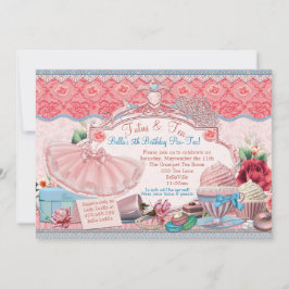 タトゥス&ティーパーティーガールズドレスアップ 招待状