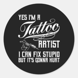 タトゥーおもしろいアーティストアー男性へト女性タトゥーTat ラウンドシール