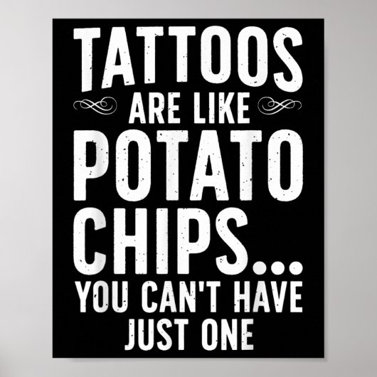 タトゥーおもしろいデザイン女子男性へタトゥー ポスター (正面)