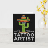 タトゥーおもしろいトアーティスト カード (黄色い花)