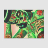 タトゥーされたゾンビピンアップ 薄葉紙 (正面)