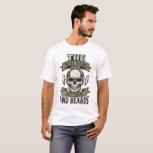 タトゥーとあごひげのドクロTシャツ_1 Tシャツ (正面フル)