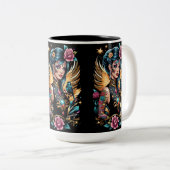 タトゥーとバラ2 ツートーンマグカップ (正面右)