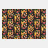 タトゥーとバラ2 ラッピングペーパーシート (正面3)