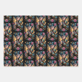 タトゥーとバラ2 ラッピングペーパーシート (正面)