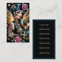 タトゥーとバラ2 名刺