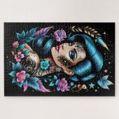 タトゥーとバラ ジグソーパズル (横)