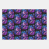 タトゥーとバラ ラッピングペーパーシート (正面2)