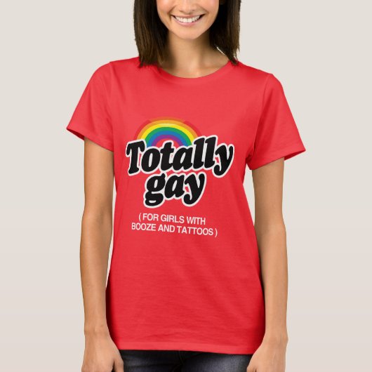 タトゥーのある女の子に完全にオネェっぽい - ホワイト -.png tシャツ (正面)