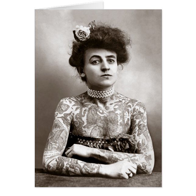 タトゥーのある女性, 1907年 (正面)