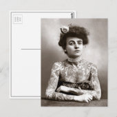 タトゥーのある女性, 1907年 ポストカード (正面/裏面)