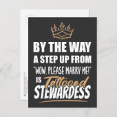 タトゥーのある客室乗務員は究極の魅力の贈り物 ポストカード (正面/裏面)