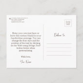 タトゥーのある客室乗務員は究極の魅力の贈り物 ポストカード (裏面)