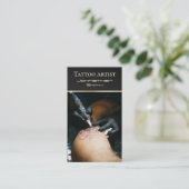 タトゥーのアーティストのタトゥーのスタジオの名刺 名刺 (スタンド正面)