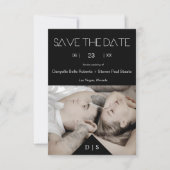 タトゥーのカップル3枚の代替婚約 セーブザデート (正面)