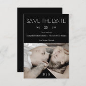 タトゥーのカップル3枚の代替婚約 セーブザデート (正面/裏面)