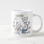 タトゥーのテーマ 楽しいタトゥーアーティスト ジャンボコーヒーマグカップ (右)