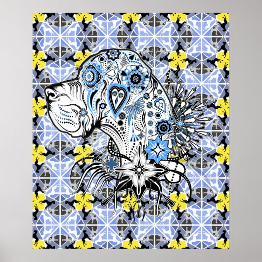 タトゥーのポスター"great dane" ポスター (正面)