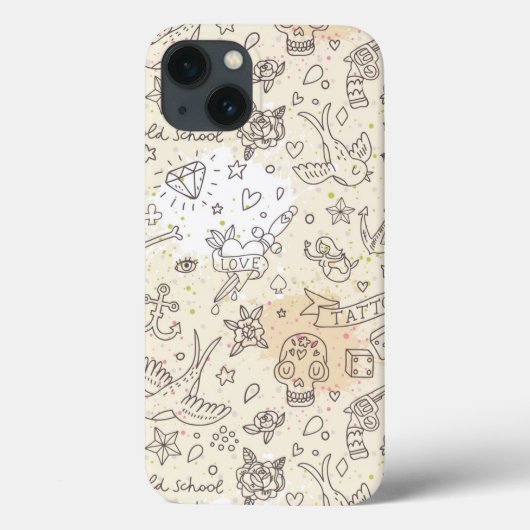 タトゥーの概念パターン Case-Mate iPhoneケース (裏面)