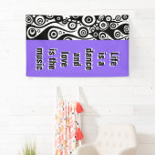 タトゥーの炎&サークル黒+あなたのバック。&アイディア 横断幕 (インサイチュ)