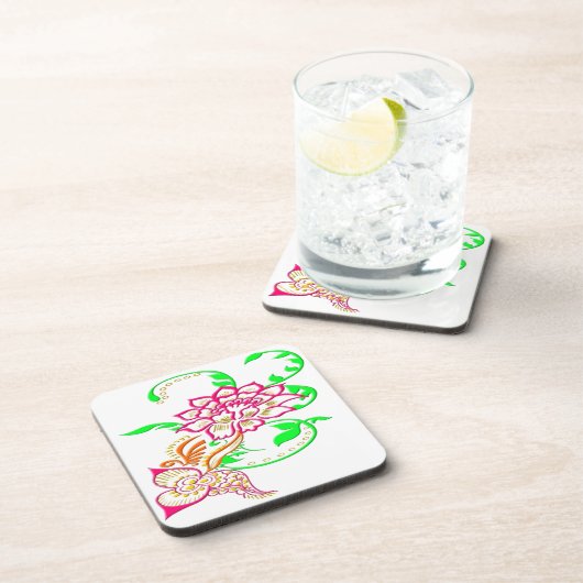 タトゥーの花 コースター (右側)