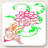 タトゥーの花 コースター (正面)