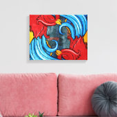 タトゥーの鳥 キャンバスプリント (インサイチュ (リビング))