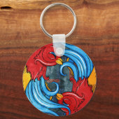 タトゥーの鳥 キーホルダー (正面)