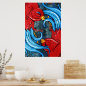 タトゥーの鳥 ポスター (キッチン)