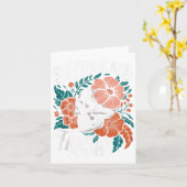 タトゥーはダサいユーモア スケルトン 皮肉 反タトゥーT カード (黄色い花)