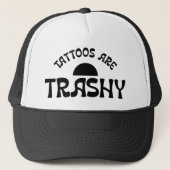 タトゥーはトラッシュなトラック運転手の帽子 – ウィンク付き キャップ (正面)