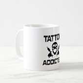 タトゥーはライフTシャツのコーヒーマグ コーヒーマグカップ (正面左)