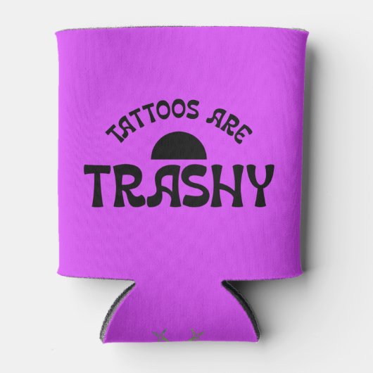 タトゥーは汚い皮肉おもしろいベバレッジクーラー 缶クーラー (正面)