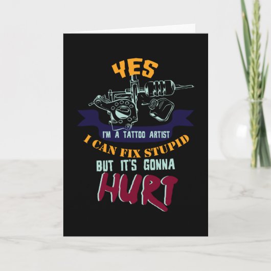 タトゥーは芸術である カード (正面)