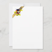 タトゥーをテーマにした50周年記念結婚式 招待状 (裏面)