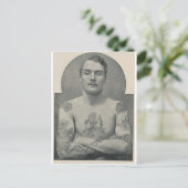 タトゥーを入れたオーストラリア人セーラー、ブッチ・ブルース ポストカード (スタンド正面)