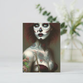 タトゥーを入れた死んだ女性の日 ポストカード (スタンド正面)